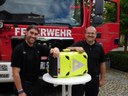 Übergabe des Notfallrucksacks